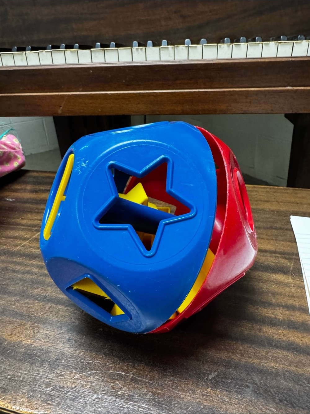 Tupperware Shape Sorting Ball Toy - Blue, Red & Yellow